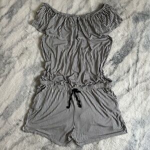 Lascana for Venus Striped Off The Shoulder Romper